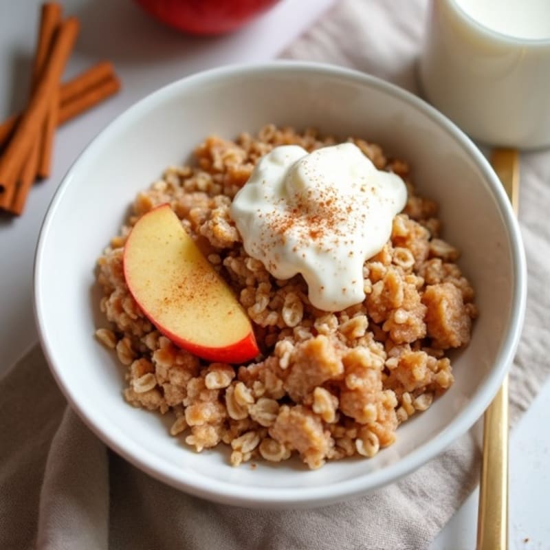 Protein-Packed Apple Cinnamon Steel Cut Oats