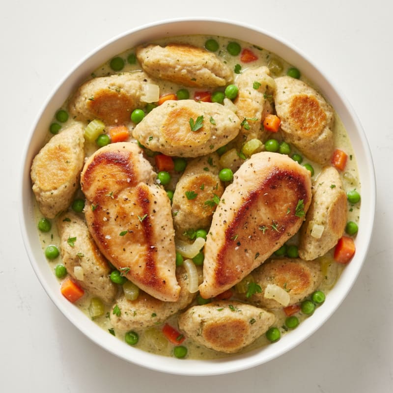 Creamy Herb Chicken and Dumplings