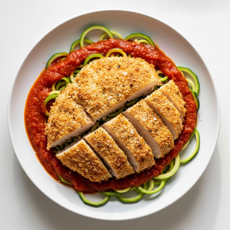 Parmesan-Crusted Chicken with Marinara