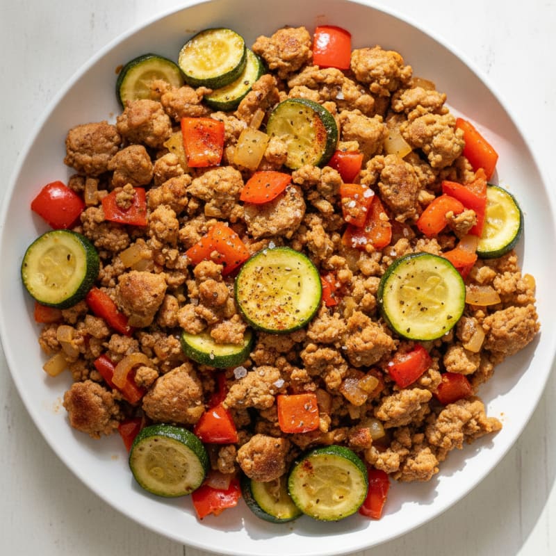 Ground Turkey and Vegetable Skillet