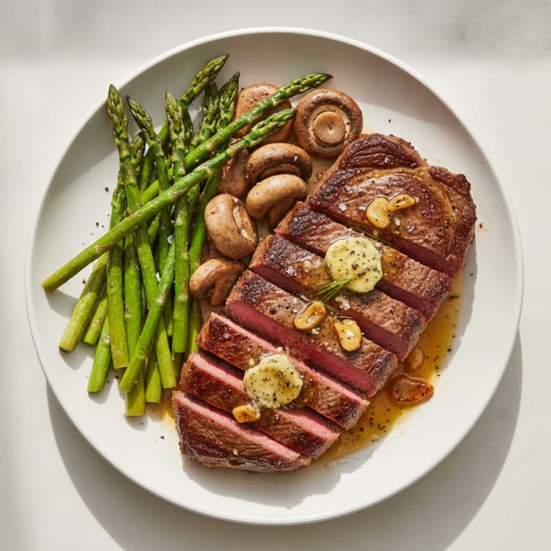 Pan-Seared Steak with Garlic Butter