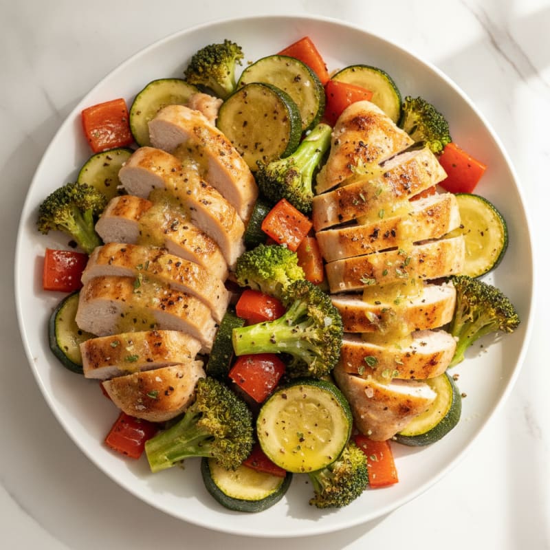 Chicken and Roasted Vegetable Medley
