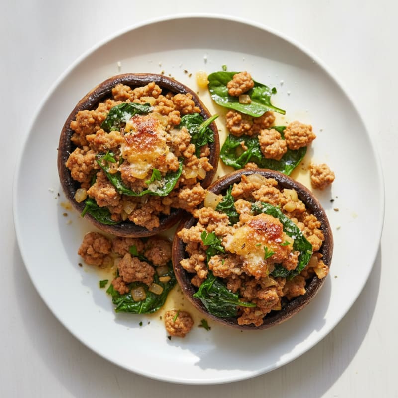 Herb-Stuffed Portobello Mushrooms