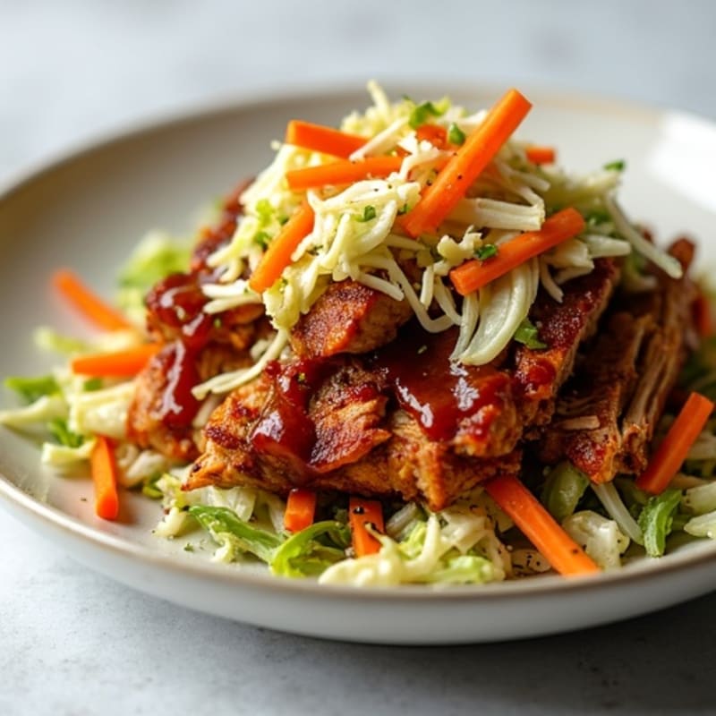 Slow Cooker BBQ Pulled Pork with Crunchy Slaw