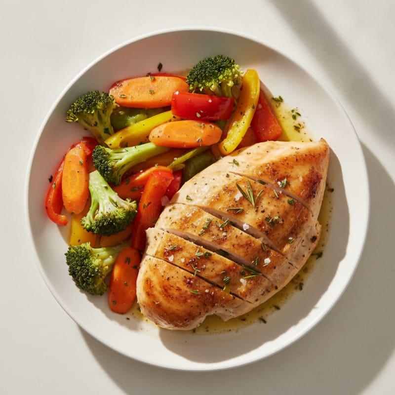 Garlic Herb Roasted Chicken with Vegetables