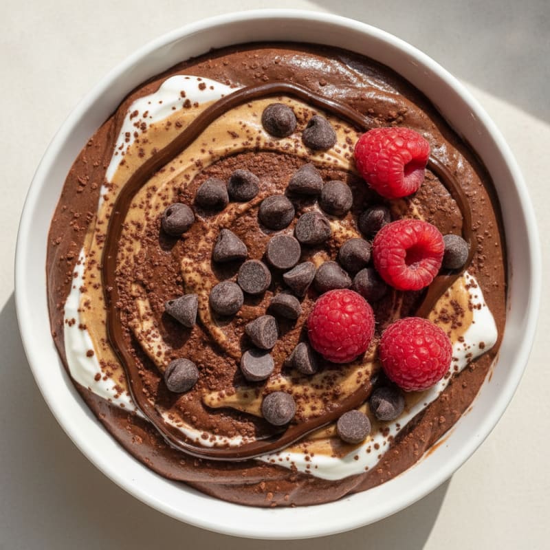 Protein Chocolate Mousse with Greek Yogurt and Protein Powder