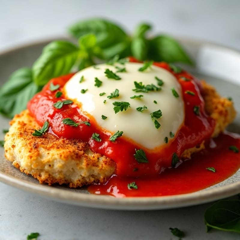 Crispy Baked Chicken Parmesan with Fresh Herbs
