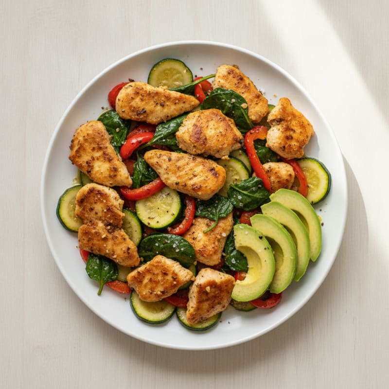 High-Protein Chicken and Veggie Skillet