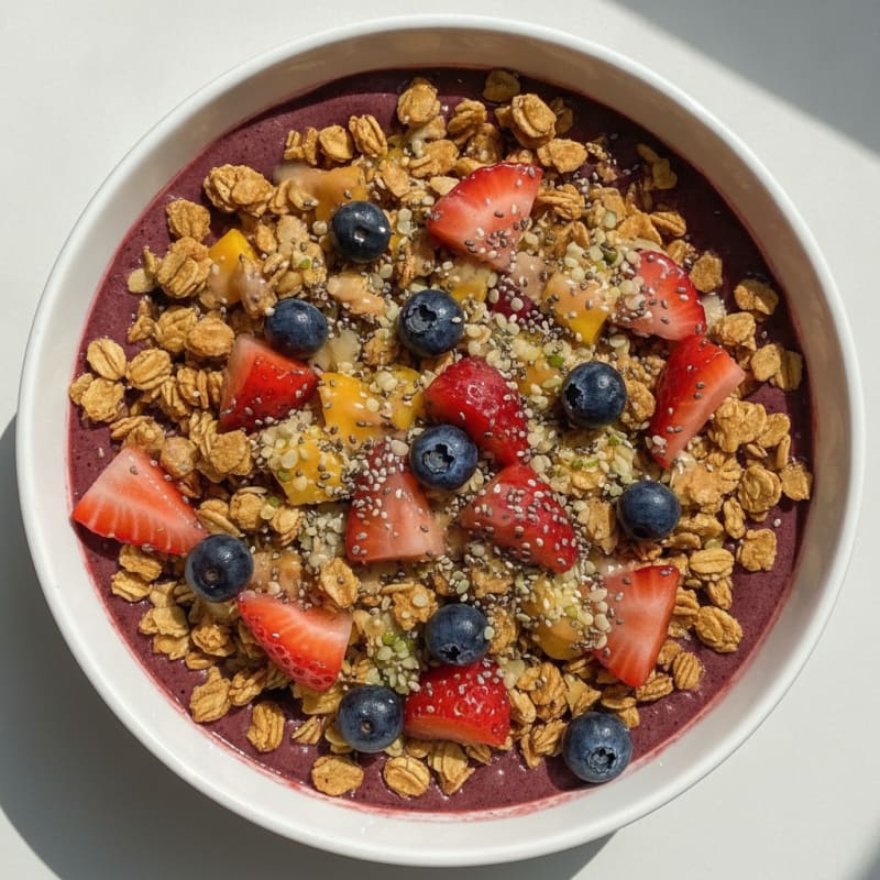Tropical Açaí Granola Protein Bowl