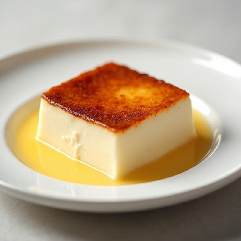Protein-Rich Vanilla Bean Custard with Caramelized Top