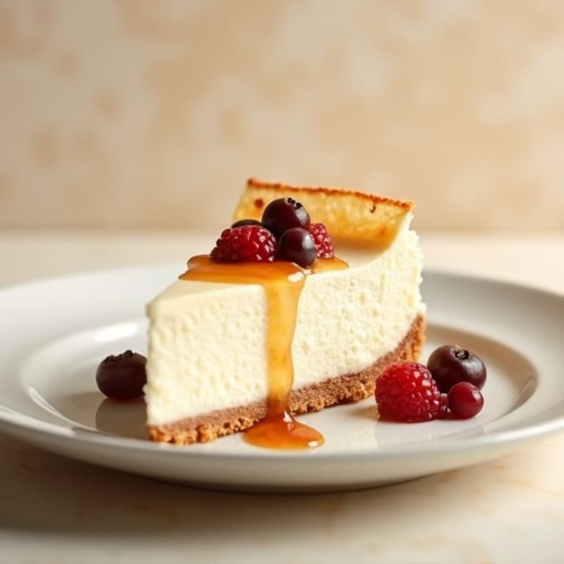 Silky High-Protein Vanilla Cheesecake