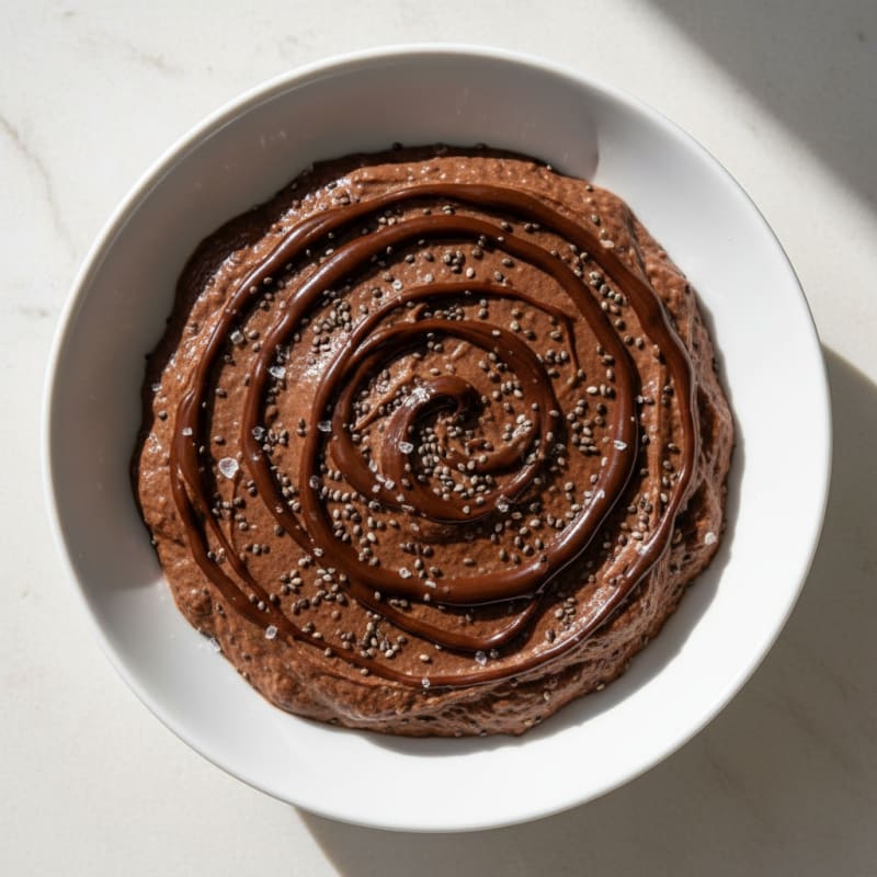 Creamy Chocolate Protein Pudding with Chia Seeds
