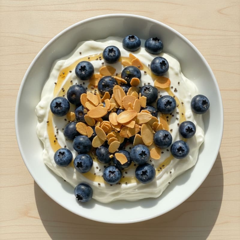 Creamy Greek Yogurt Protein Pudding with Berries