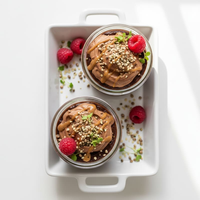 Silky Chocolate Psyllium Pudding Cups