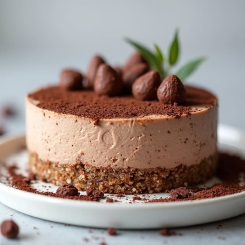 Chocolate Protein Cheesecake with Greek Yoghurt