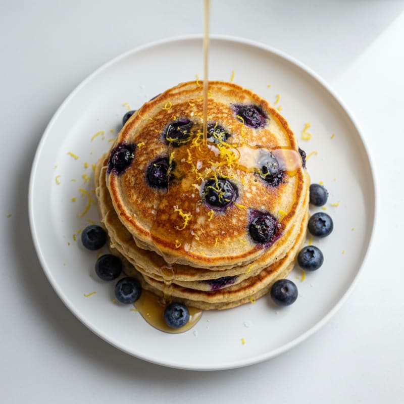 High-Protein Blueberry Ricotta Pancakes