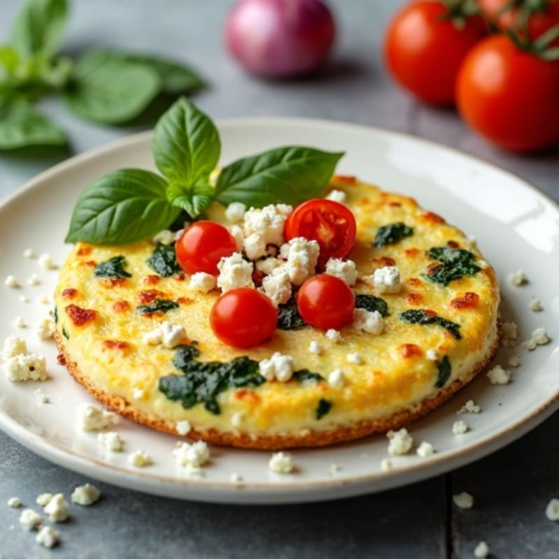 Fluffy Mediterranean Egg White Frittata