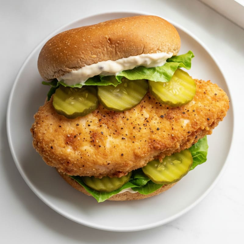 Buttermilk Fried Chicken Sandwich with Pickles
