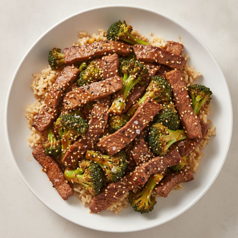 Sesame Beef and Broccoli Stir-Fry