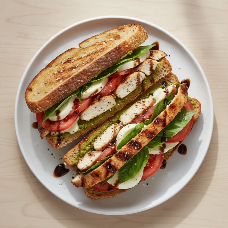 Grilled Chicken Caprese Sandwich