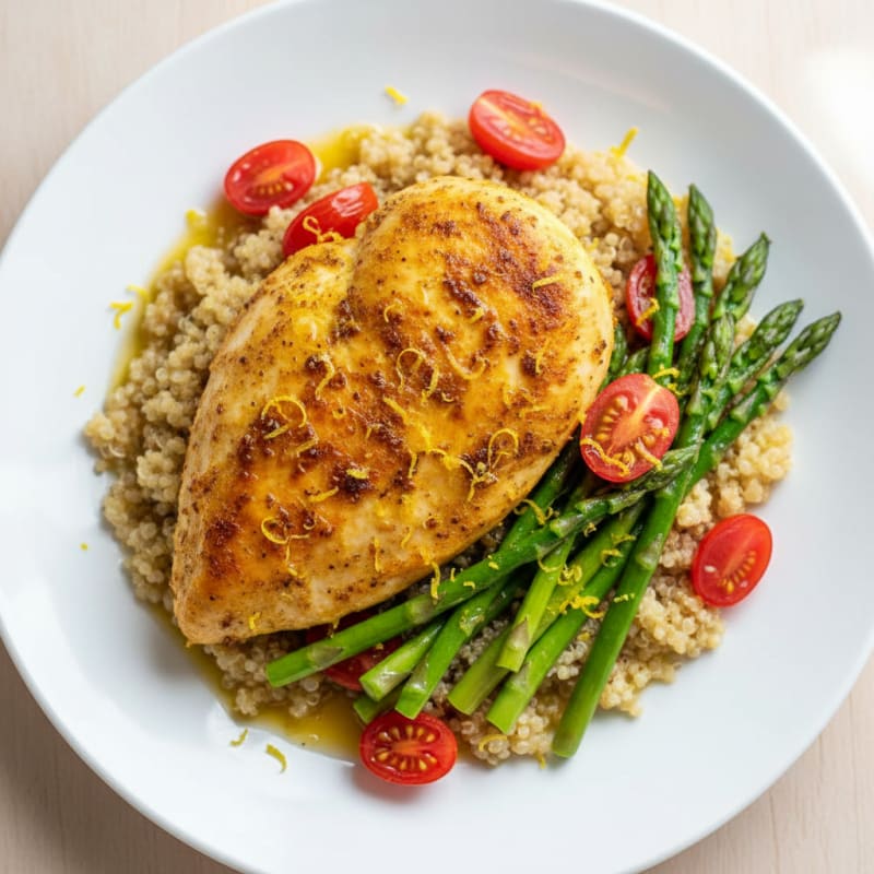 Golden Pan-Seared Chicken with Zesty Lemon