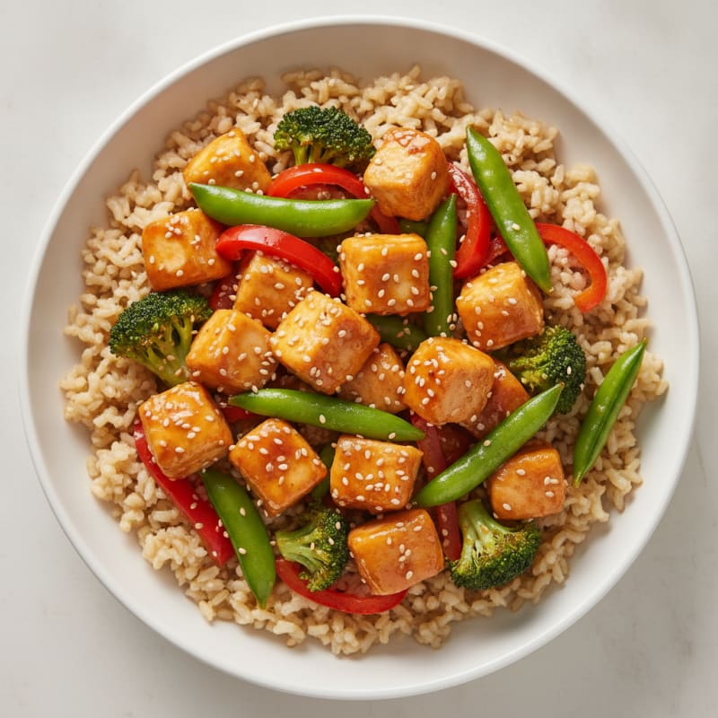Orange Glazed Chicken Stir-fry