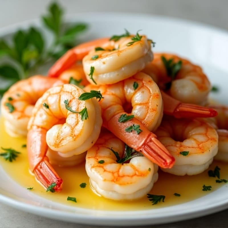 Shrimp with Garlic Lemon Butter Sauce