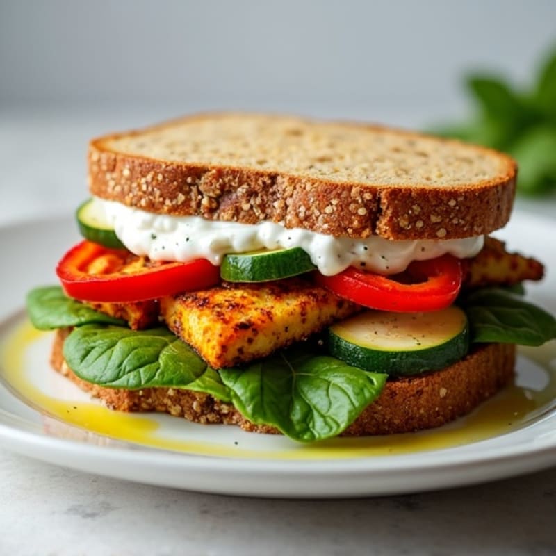 Crispy Herb-Roasted Vegetable Sandwich