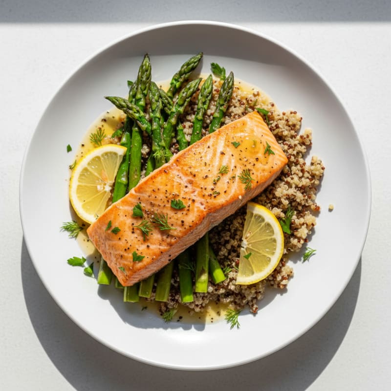 Lemon-Herb Roasted Salmon with Asparagus