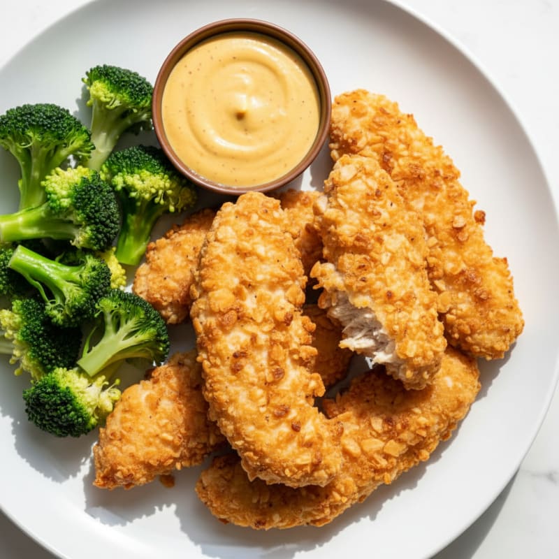 Baked Chicken Tenders with Honey Mustard