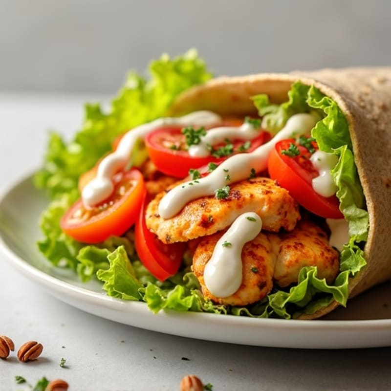 Fresh Buffalo Ranch Chicken Wrap