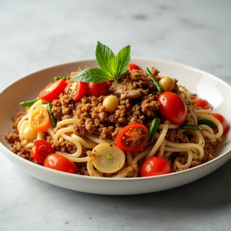 Savory Mushroom Ragu with Roasted Vegetables