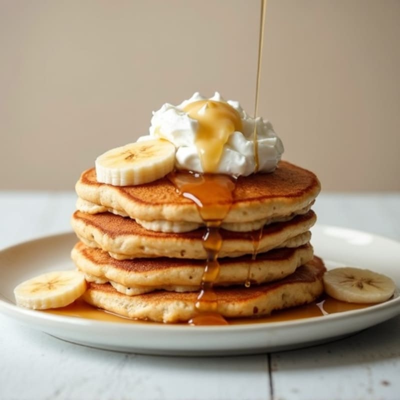 Banana Protein Pancakes with Greek Yogurt