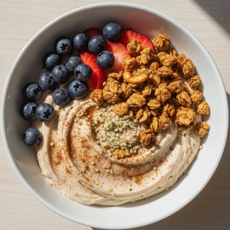 Yogur Griego con Frutas y Granola