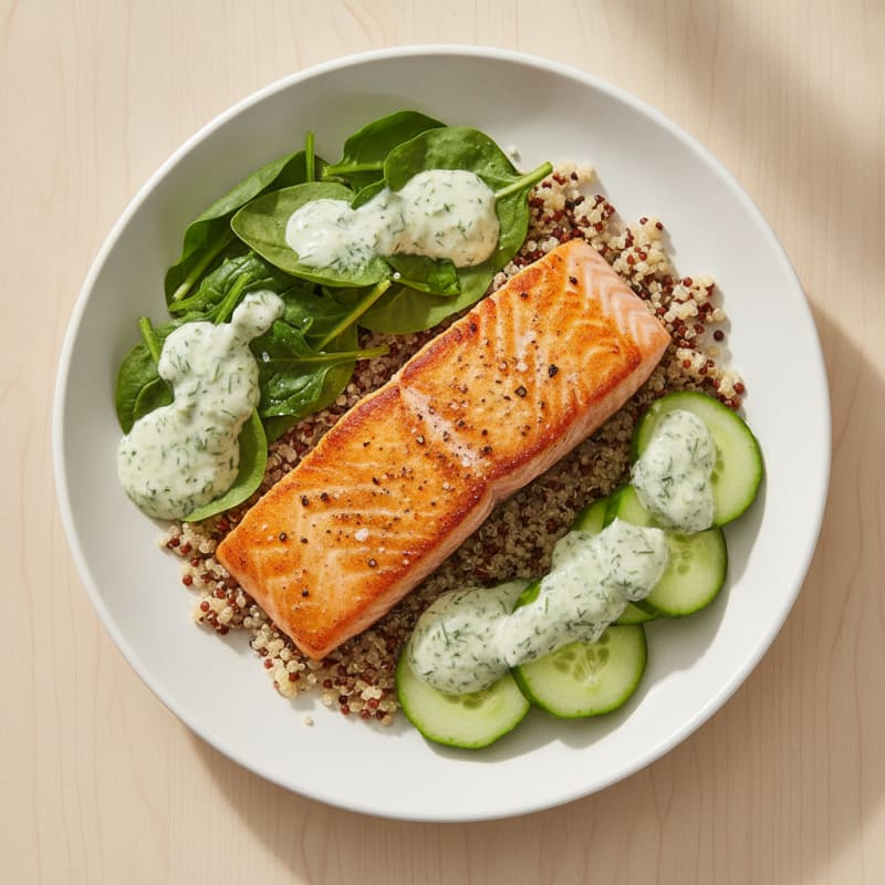 Pan-Seared Salmon and Quinoa Bowl