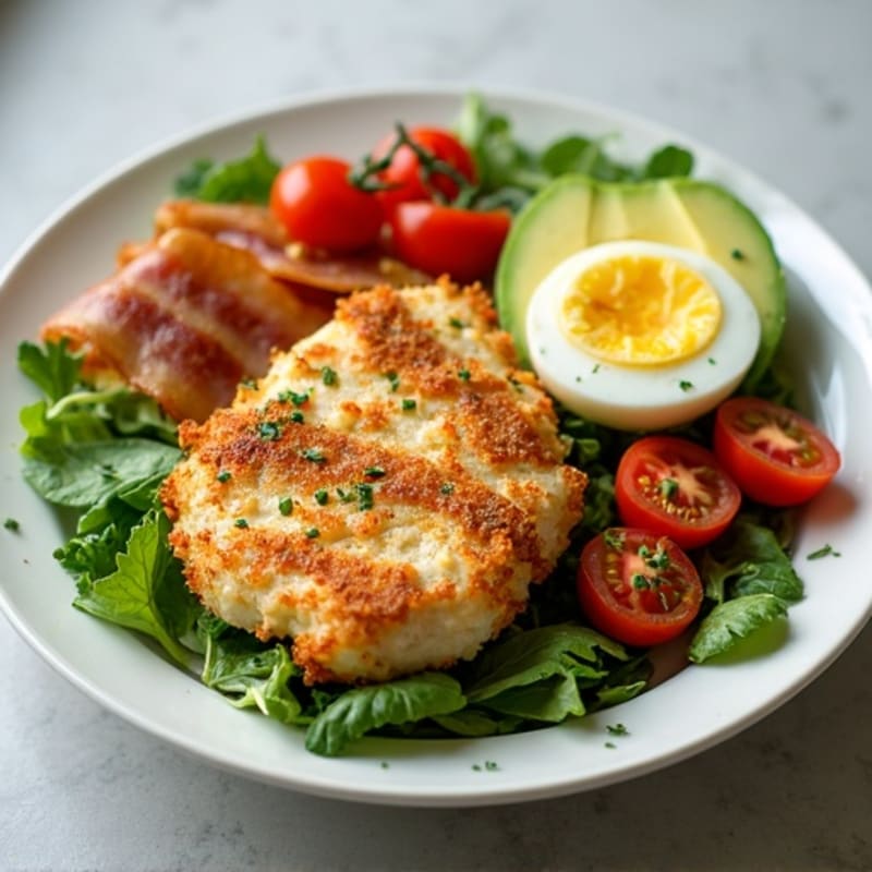 Crispy Chicken Cobb with Fresh Herbs