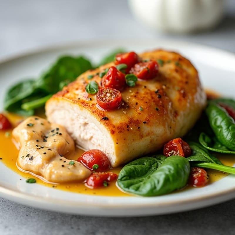 Creamy Sun-Dried Tomato Chicken with Garlic
