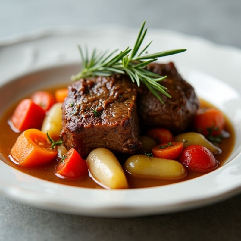 Slow-Cooked Tender Lamb Shank Stew