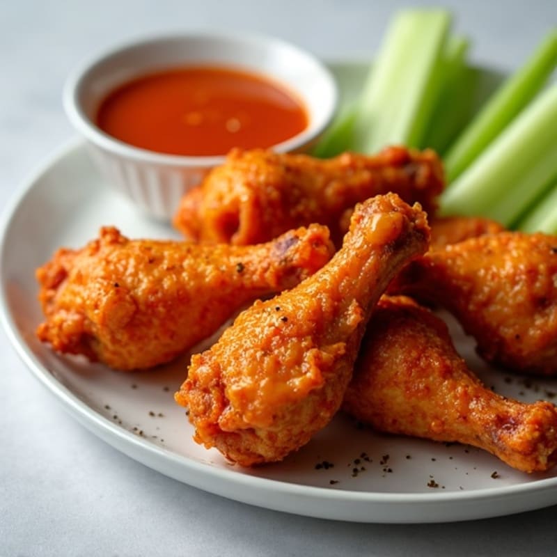 Crispy Oven-Baked Buffalo Chicken Wings