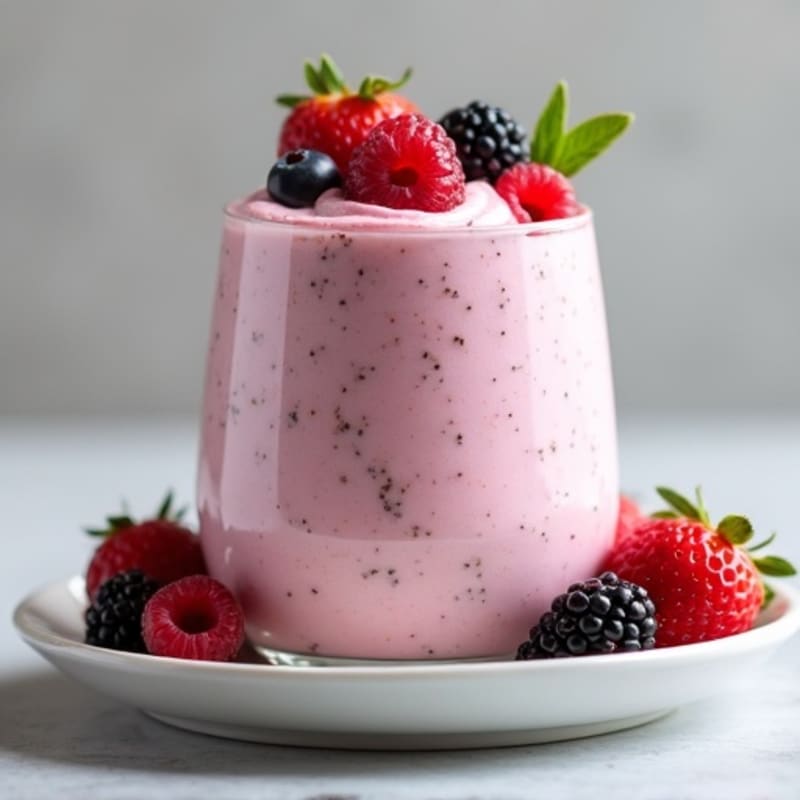 Protein-Packed Vanilla Berry Mousse