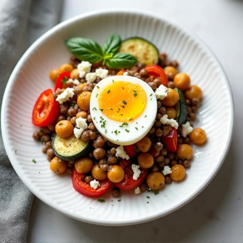Herb-Roasted Zucchini, Eggplant, and Bell Pepper Bake