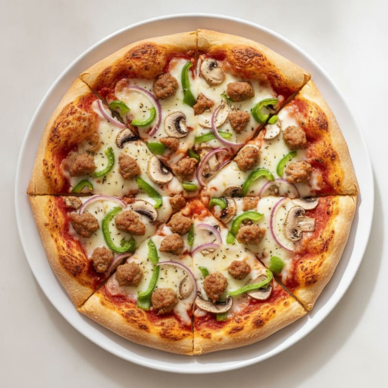 Supreme Chicken Sausage Pizza
