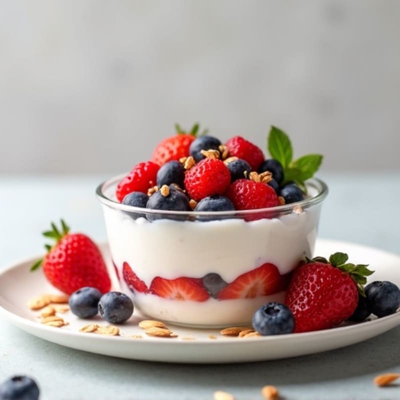 Creamy Greek Yogurt Protein Parfait with Mixed Berries