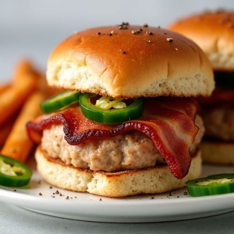 Crispy Bacon-Wrapped Jalapeño Turkey Sliders