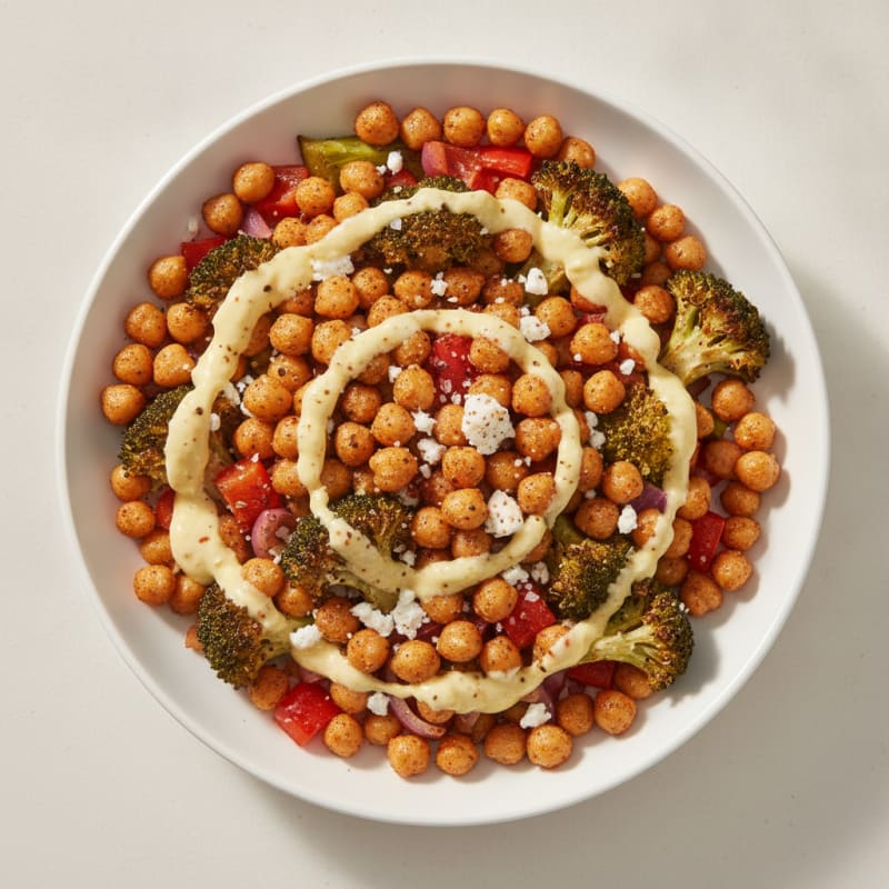 Roasted Vegetable and Chickpea Salad