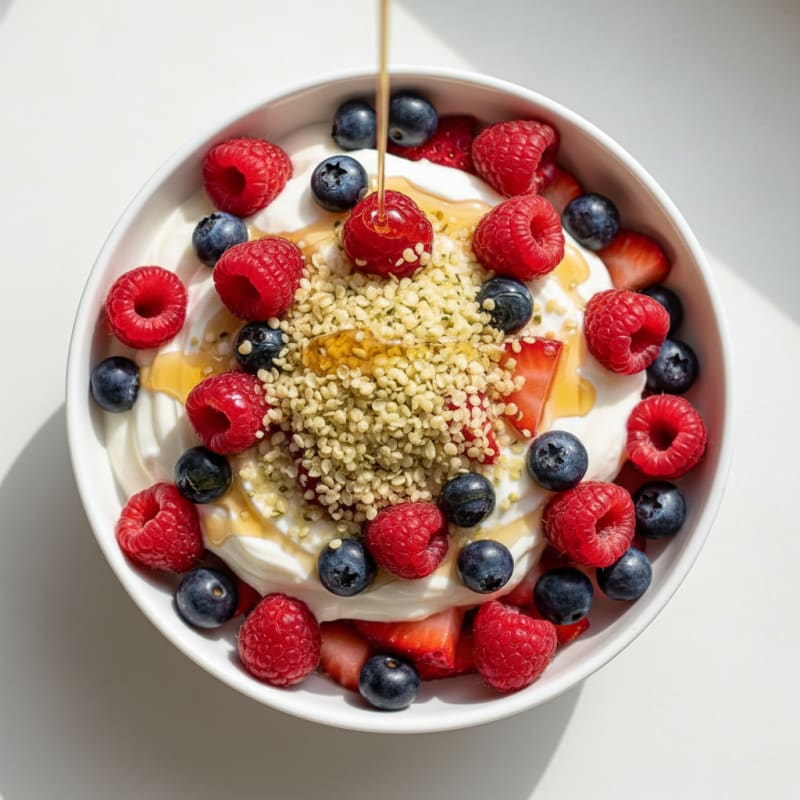 Greek Yogurt Protein Parfait with Berries