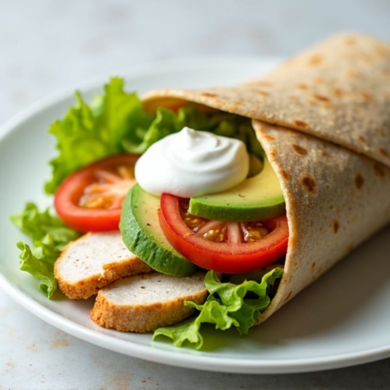 Lean Turkey and Creamy Avocado Wrap