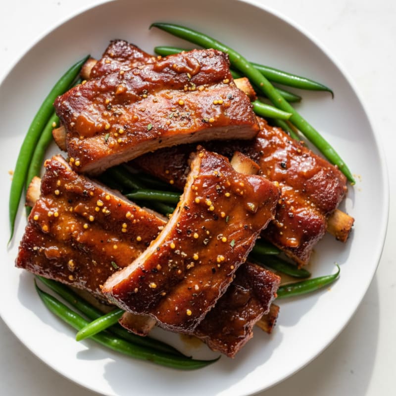 Smoked BBQ Ribs with Tangy Glaze