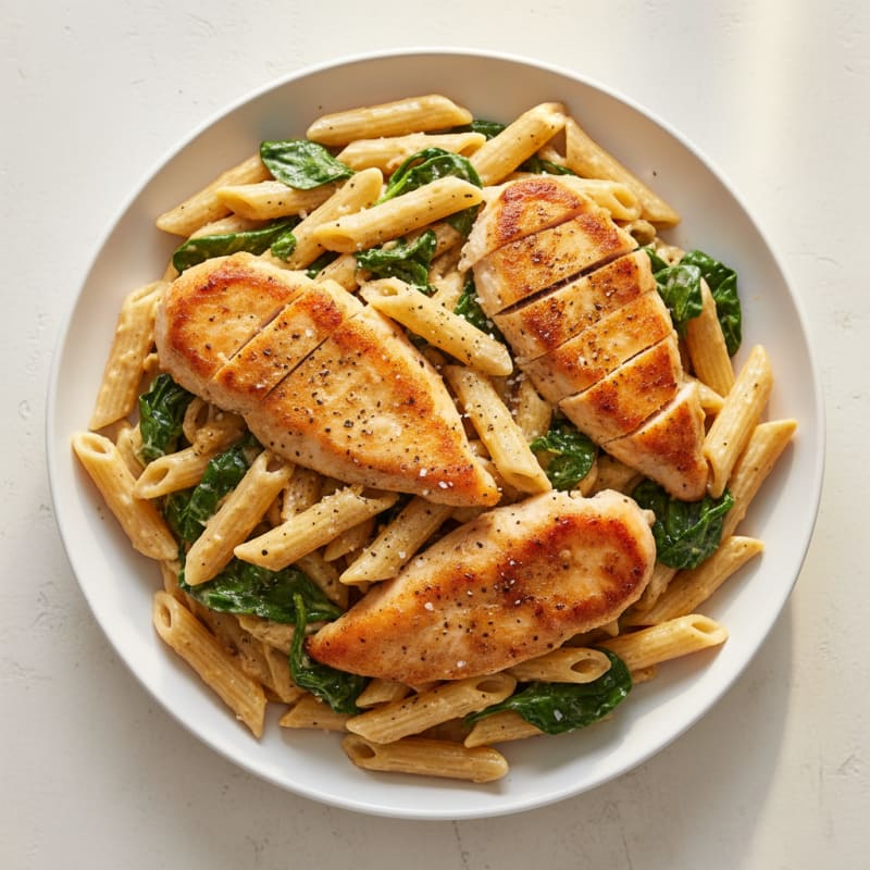 Creamy Garlic Chicken Alfredo Pasta