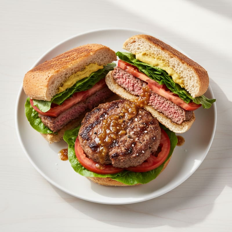 Savory Onion Soup Beef Burgers